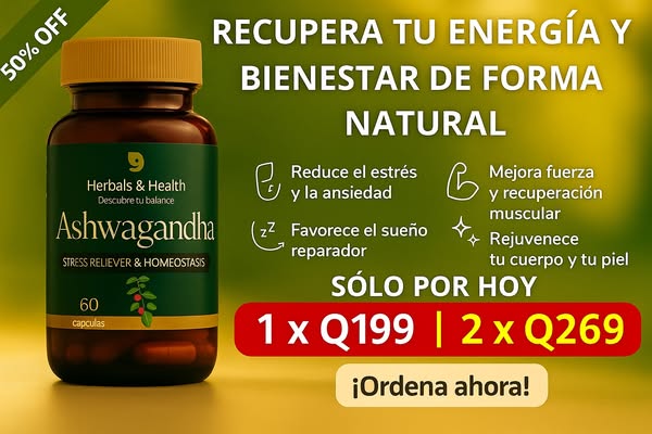 Oferta!! 🎁Ashwagandha Herbals & Health®