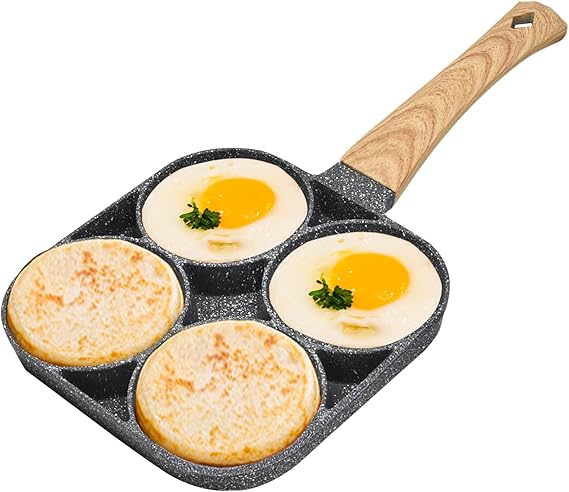 🍳 SARTÉN ANTIADHERENTE DE 4 PUESTOS