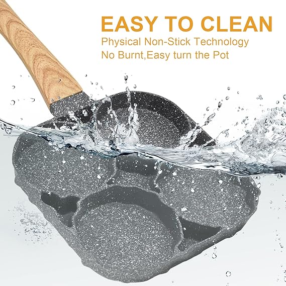 🍳 SARTÉN ANTIADHERENTE DE 4 PUESTOS