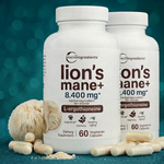 🦁 Lion's Mane + L-Ergothioneine | Memoria, Concentración y Salud Cerebral | 60 Cápsulas