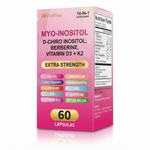 🌸 Myo-Inositol + D-Chiro Inositol | Equilibrio Hormonal y Bienestar Femenino | 60 Cápsulas