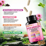 🌸 Myo-Inositol + D-Chiro Inositol | Equilibrio Hormonal y Bienestar Femenino | 60 Cápsulas
