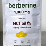 🌿 Berberina 1000 mg con Aceite MCT | 60 Cápsulas